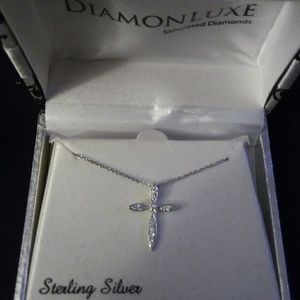 NEW Sterling Silver Cross Necklace